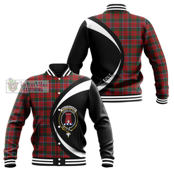 MacCracken (McCracken) Tartan Baseball Jacket with Family Crest Circle Style Unisex - Tartan Vibes Clothing