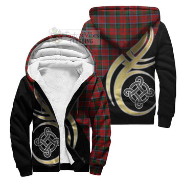 MacCracken (McCracken) Tartan Sherpa Hoodie with Family Crest and Celtic Symbol Style Unisex S - Tartan Vibes Clothing