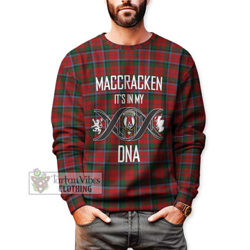 MacCracken (McCracken) Tartan Sweatshirt with Family Crest DNA In Me Style Unisex - Tartan Vibes Clothing