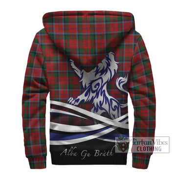 MacCracken (McCracken) Tartan Sherpa Hoodie with Alba Gu Brath Regal Lion Emblem - Tartan Vibes Clothing