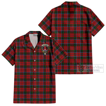 MacCracken (McCracken) Tartan Cotton Hawaiian Shirt with Family Crest - Tartan Vibes Clothing