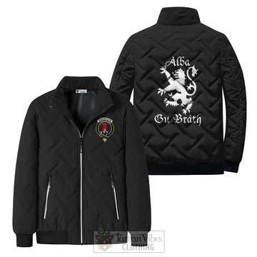 MacCracken (McCracken) Family Crest Padded Cotton Jacket Lion Rampant Alba Gu Brath Style - 2D-tartanvibesclothing