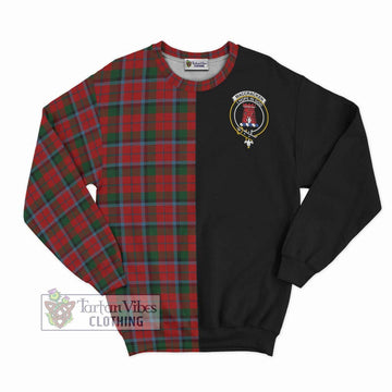 MacCracken (McCracken) Tartan Sweatshirt with Family Crest and Half Of Me Style - Tartan Vibes Clothing
