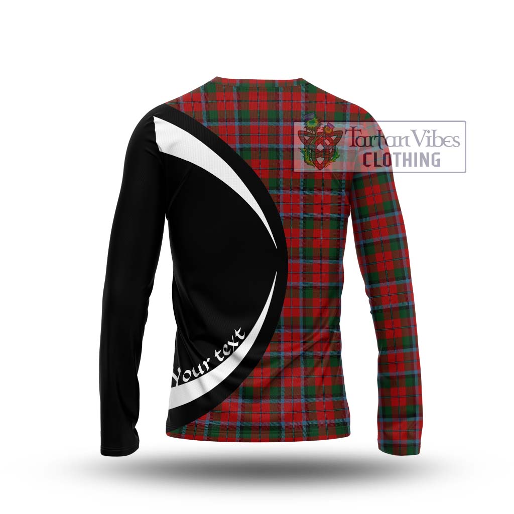 MacCracken (McCracken) Tartan Long Sleeve T-Shirt with Family Crest Circle Style - Tartan Vibes Clothing