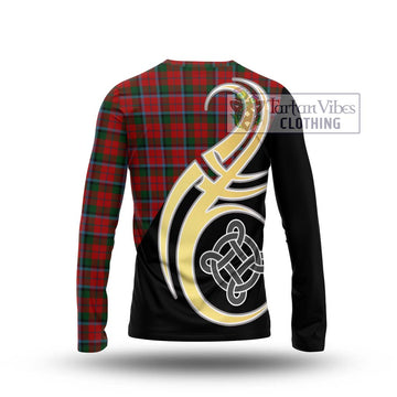 MacCracken (McCracken) Tartan Long Sleeve T-Shirt with Family Crest and Celtic Symbol Style - Tartan Vibes Clothing