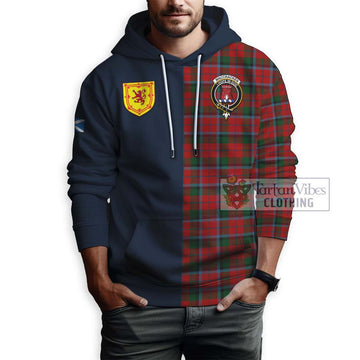 MacCracken (McCracken) Tartan Hoodie Alba with Scottish Lion Royal Arm Half Style - Tartan Vibes Clothing