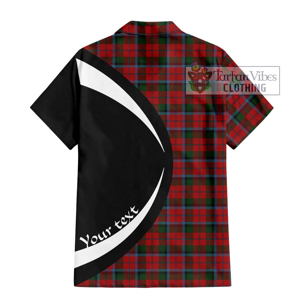 MacCracken (McCracken) Tartan Hawaiian Shirt with Family Crest Circle Style - Tartan Vibes Clothing