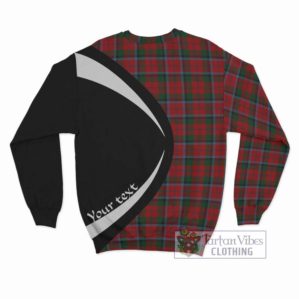 MacCracken (McCracken) Tartan Sweatshirt with Family Crest Circle Style - Tartan Vibes Clothing