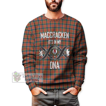 MacCracken Ancient Tartan Sweatshirt with Family Crest DNA In Me Style Unisex - Tartan Vibes Clothing