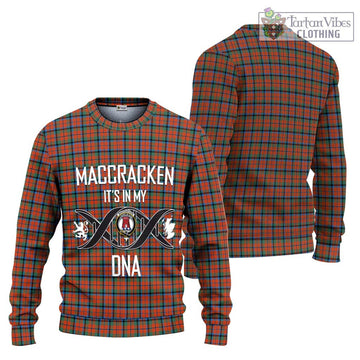 MacCracken Ancient Tartan Ugly Sweater with Family Crest DNA In Me Style Unisex - Tartan Vibes Clothing