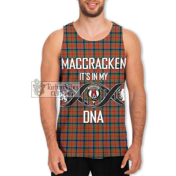 MacCracken Ancient Tartan Men's Tank Top with Family Crest DNA In Me Style Men - Tartan Vibes Clothing