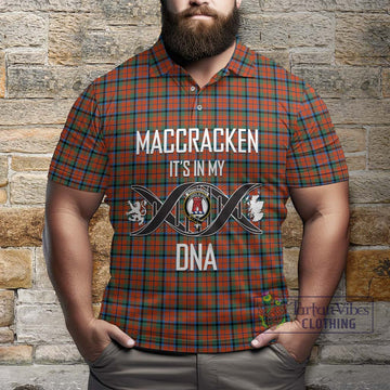MacCracken Ancient Tartan Polo Shirt with Family Crest DNA In Me Style Kid - Tartan Vibes Clothing