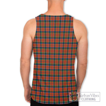 MacCracken Ancient Tartan Men's Tank Top with Family Crest DNA In Me Style - Tartan Vibes Clothing