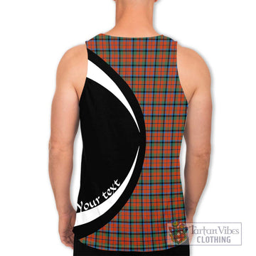 MacCracken Ancient Tartan Men's Tank Top with Family Crest Circle Style - Tartan Vibes Clothing