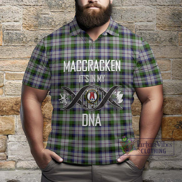 MacCracken Dress Tartan Polo Shirt with Family Crest DNA In Me Style Kid - Tartan Vibes Clothing