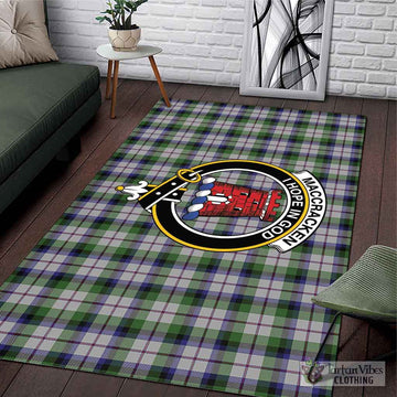 MacCracken Dress Tartan Area Rug with Family Crest L 59*86 inch (150x220 cm) - Tartan Vibes Clothing
