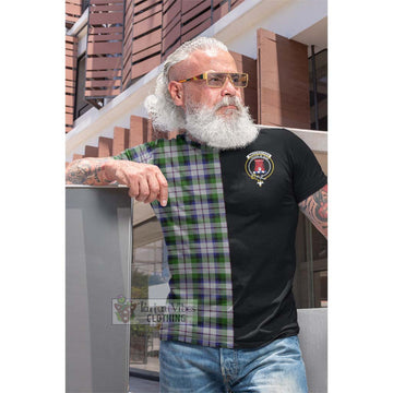 MacCracken Dress Tartan Cotton T-shirt with Family Crest and Half Of Me Style Men's Shirt - Tartan Vibes Clothing