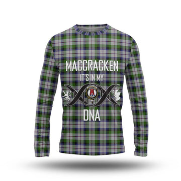 MacCracken Dress Tartan Long Sleeve T-Shirt with Family Crest DNA In Me Style Unisex - Tartan Vibes Clothing
