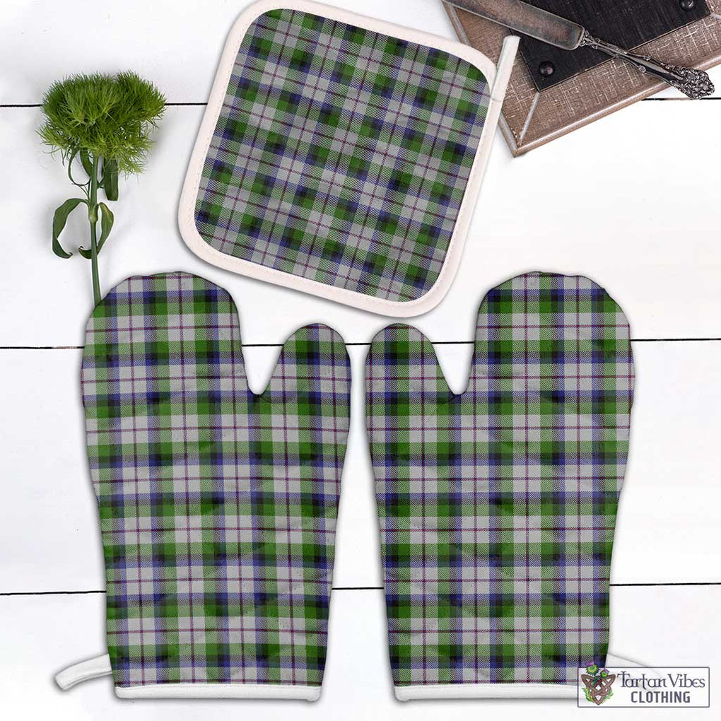 MacCracken Dress Tartan Combo Oven Mitt & Pot-Holder White - Tartan Vibes Clothing