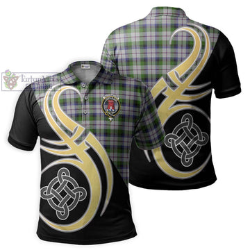 MacCracken Dress Tartan Polo Shirt with Family Crest and Celtic Symbol Style Kid - Tartan Vibes Clothing