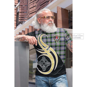 MacCracken Dress Tartan Cotton T-shirt with Family Crest and Celtic Symbol Style Men's Shirt - Tartan Vibes Clothing