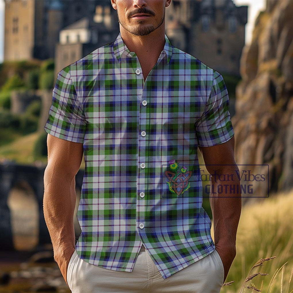 MacCracken Dress Tartan Cotton Hawaiian Shirt Kid - Tartan Vibes Clothing