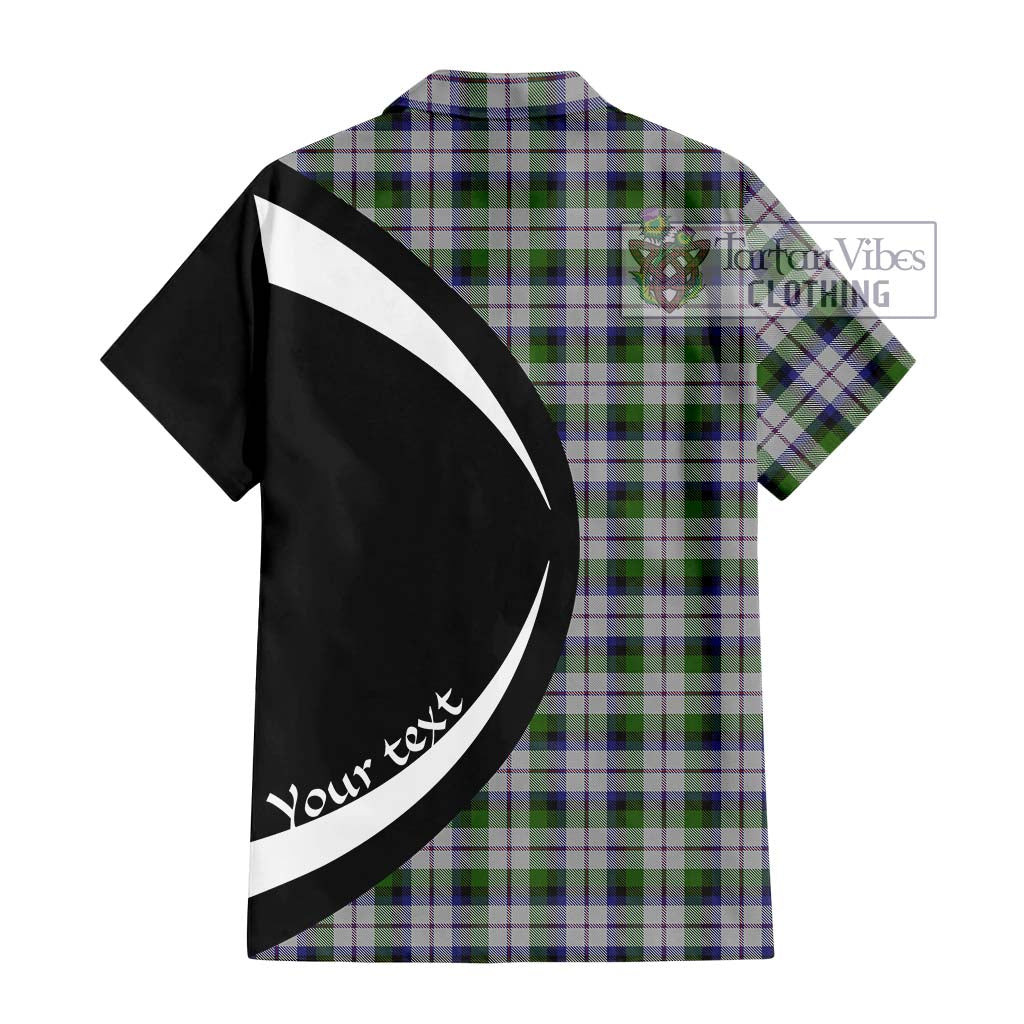 MacCracken Dress Tartan Hawaiian Shirt with Family Crest Circle Style - Tartan Vibes Clothing