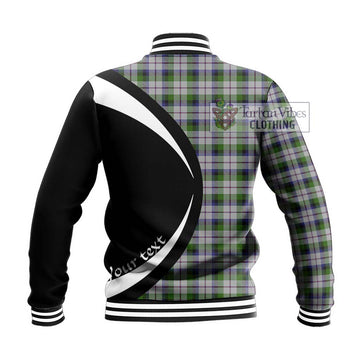 MacCracken Dress Tartan Baseball Jacket with Family Crest Circle Style