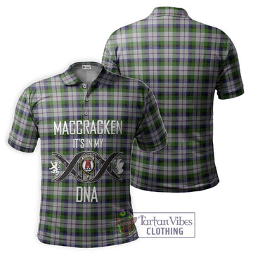 MacCracken Dress Tartan Polo Shirt with Family Crest DNA In Me Style - Tartan Vibes Clothing