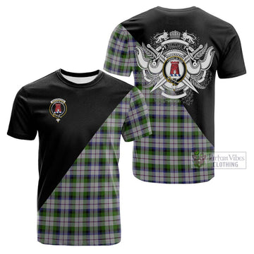 MacCracken Dress Tartan Cotton T-shirt with Family Crest and Military Logo Style Kid's Shirt - Tartan Vibes Clothing
