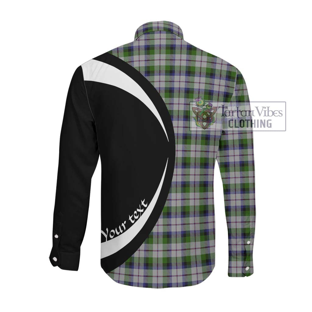 MacCracken Dress Tartan Long Sleeve Button Up with Family Crest Circle Style Men's Shirt - Tartan Vibes Clothing