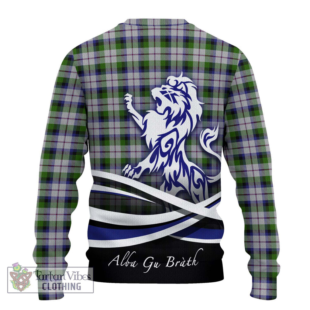 MacCracken Dress Tartan Ugly Sweater with Alba Gu Brath Regal Lion Emblem - Tartan Vibes Clothing