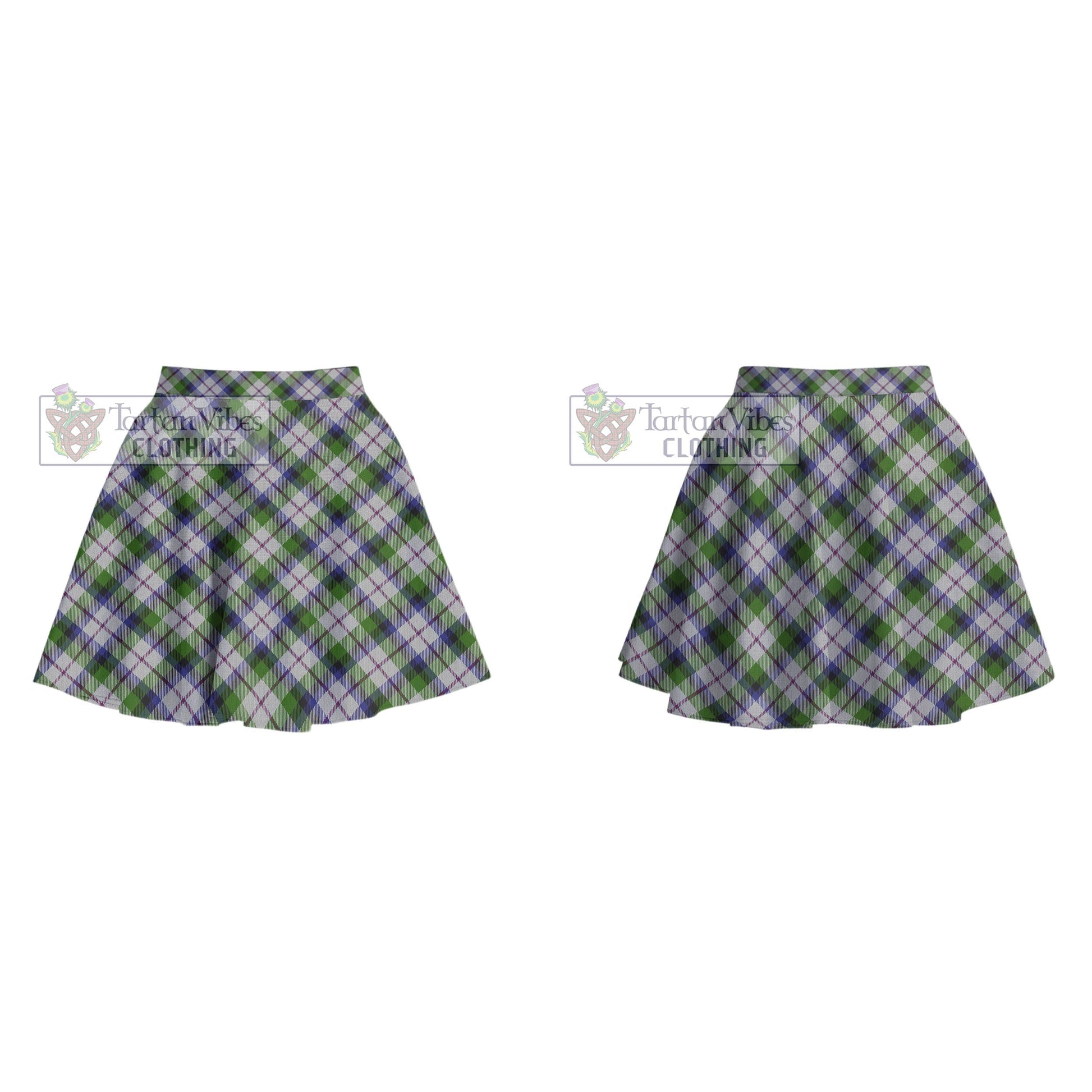 MacCracken Dress Tartan Women's Plated Mini Skirt Cross Style - Tartan Vibes Clothing