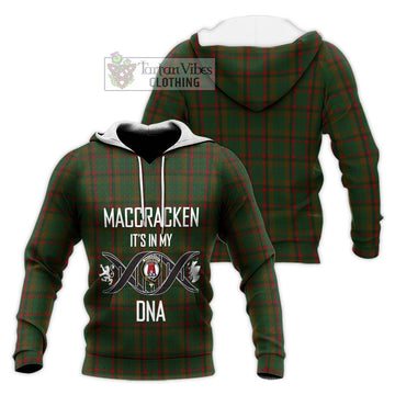MacCracken Hunting Tartan Knitted Hoodie with Family Crest DNA In Me Style Unisex Knitted Pullover Hoodie - Tartan Vibes Clothing
