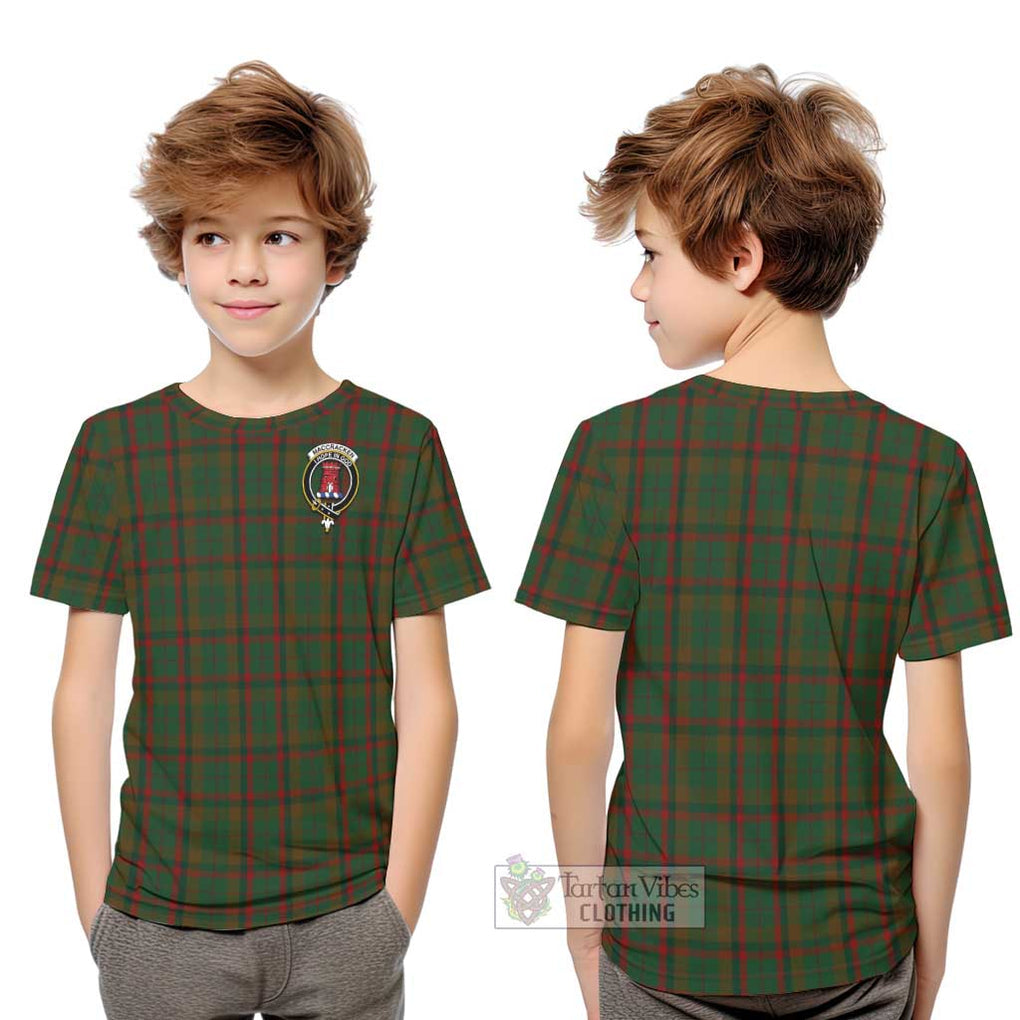 MacCracken Hunting Tartan Kid T-Shirt with Family Crest Youth XL Size14 - Tartan Vibes Clothing