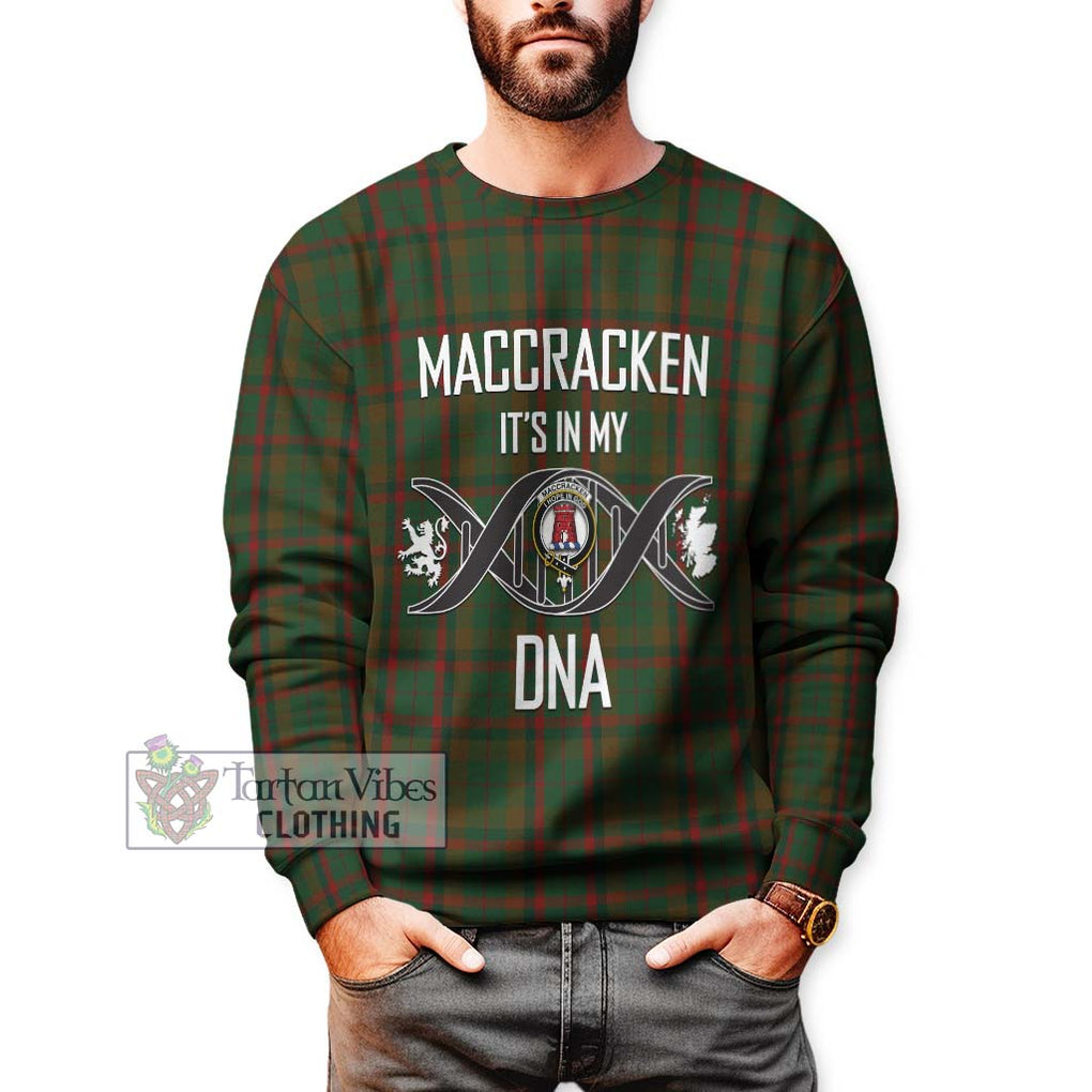 MacCracken Hunting Tartan Sweatshirt with Family Crest DNA In Me Style Unisex - Tartan Vibes Clothing