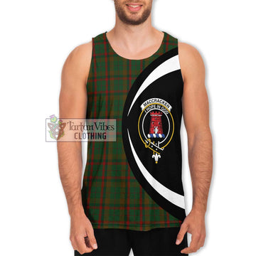 MacCracken Hunting Tartan Men's Tank Top with Family Crest Circle Style Men - Tartan Vibes Clothing