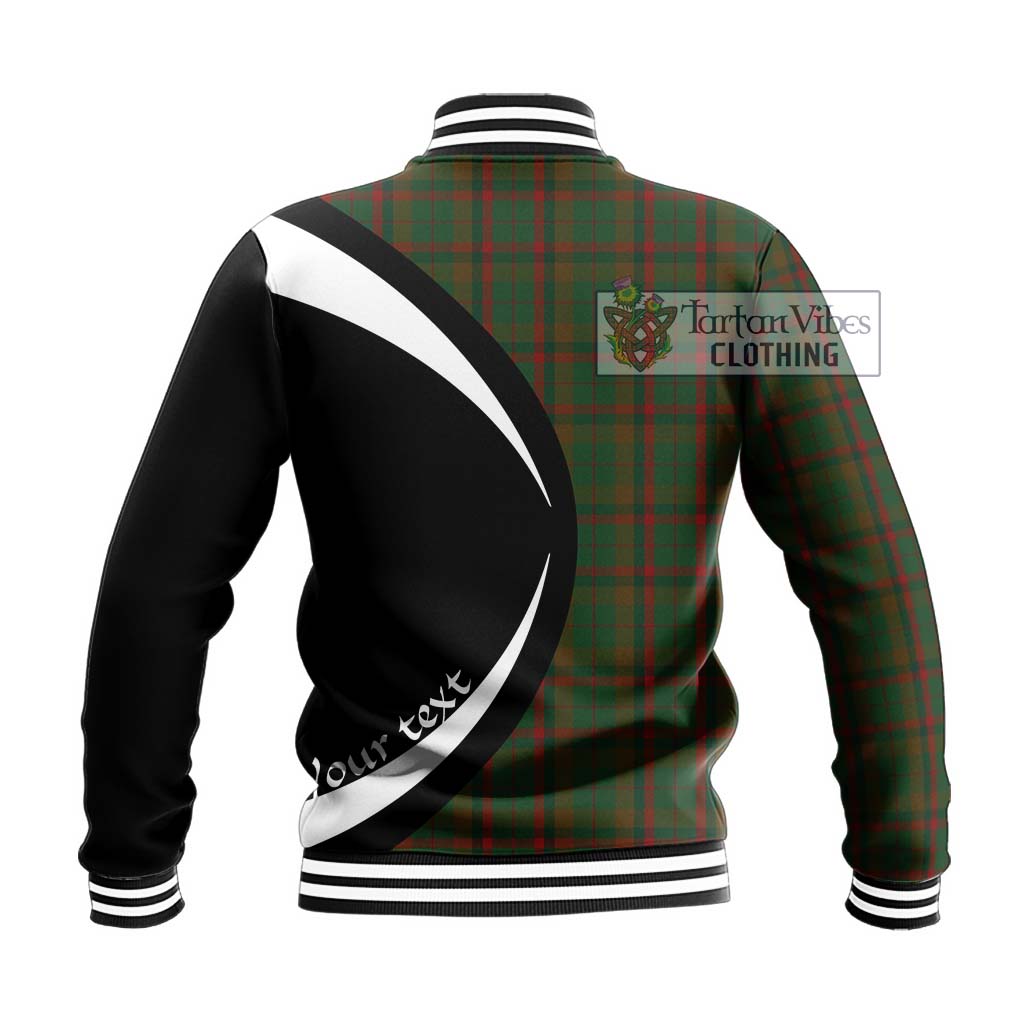 MacCracken Hunting Tartan Baseball Jacket with Family Crest Circle Style - Tartan Vibes Clothing
