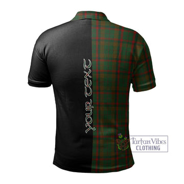 MacCracken Hunting Tartan Polo Shirt with Family Crest and Half Of Me Style - Tartan Vibes Clothing