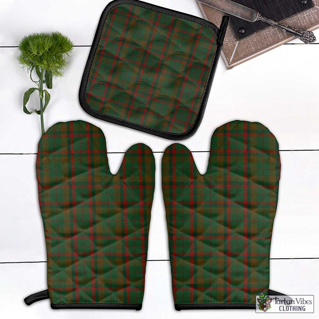 MacCracken Hunting Tartan Combo Oven Mitt & Pot-Holder Black - Tartan Vibes Clothing