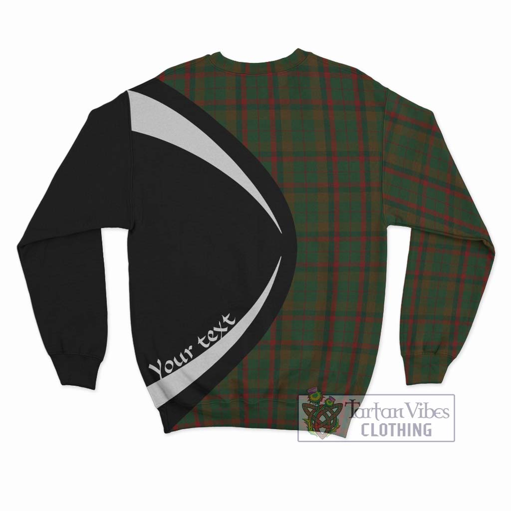 MacCracken Hunting Tartan Sweatshirt with Family Crest Circle Style - Tartan Vibes Clothing