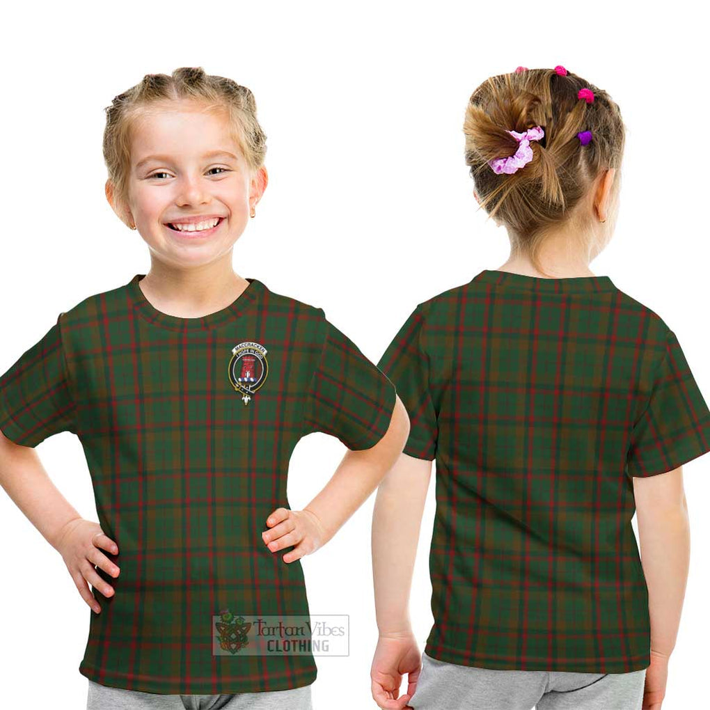 MacCracken Hunting Tartan Kid T-Shirt with Family Crest - Tartan Vibes Clothing