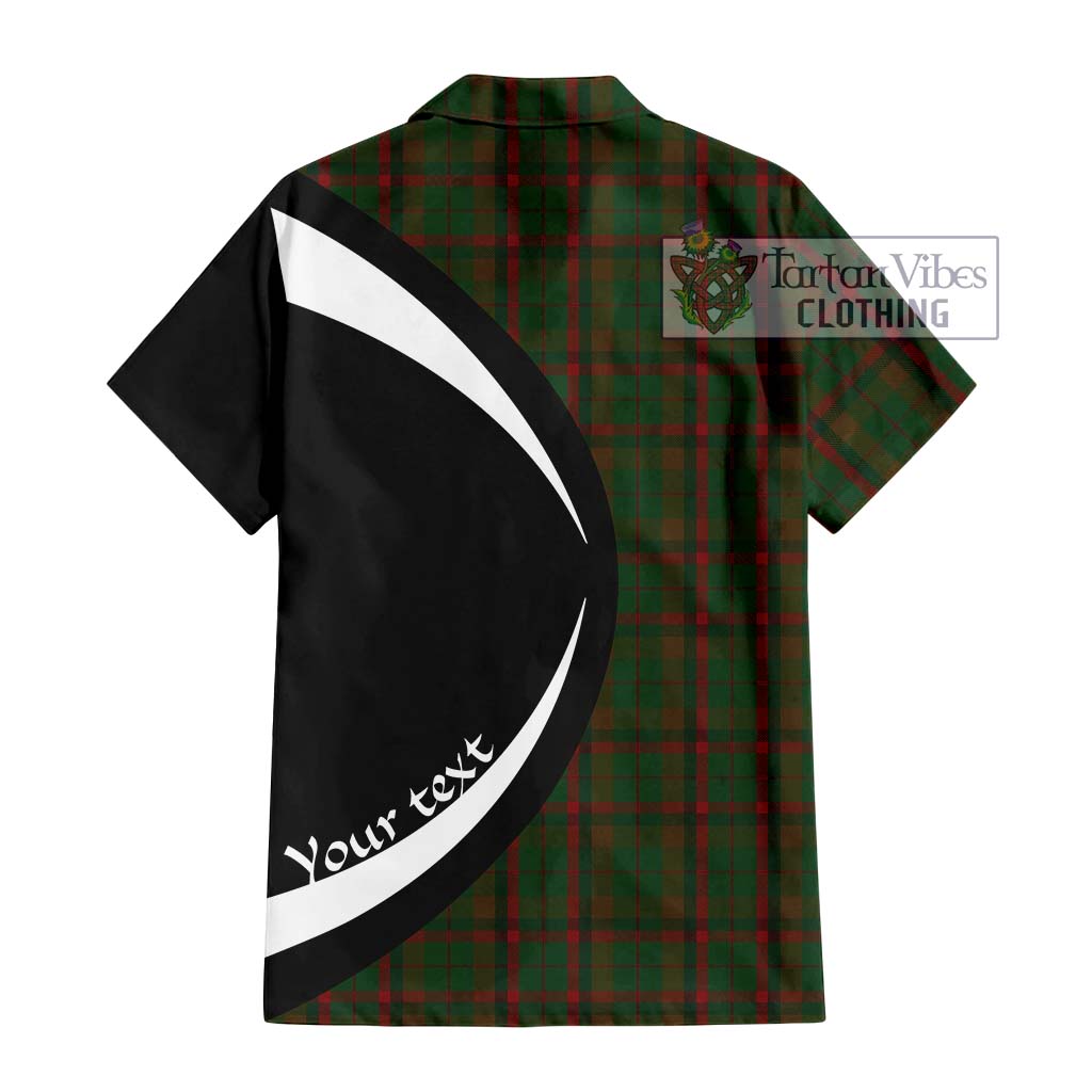 MacCracken Hunting Tartan Hawaiian Shirt with Family Crest Circle Style - Tartan Vibes Clothing