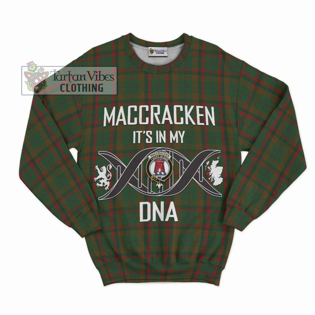 MacCracken Hunting Tartan Sweatshirt with Family Crest DNA In Me Style - Tartan Vibes Clothing