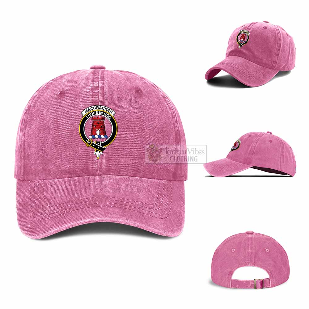 Tartan Vibes Clothing MacCracken (McCracken) Clan Crest Denim Classic Cap