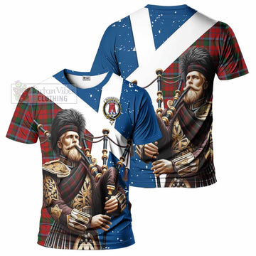 MacCracken (McCracken) Tartan T-Shirt with Family Crest Scottish Bagpiper Vibes Kid's Shirt - Tartan Vibes Clothing