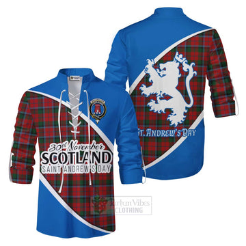 MacCracken (McCracken) Family Crest Tartan Ghillie Kilt Shirt Celebrate Saint Andrew's Day in Style Men - Tartan Vibes Clothing