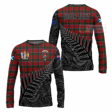 MacCracken (McCracken) Crest Tartan Long Sleeve T-Shirt with New Zealand Silver Fern Half Style Unisex - Tartan Vibes Clothing