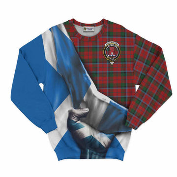 MacCracken (McCracken) Tartan Sweatshirt with Family Crest Scotland Patriotic Style Unisex - Tartan Vibes Clothing