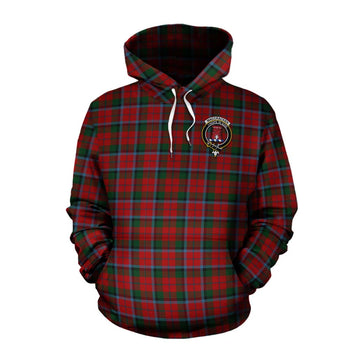 MacCracken (McCracken) Tartan Cotton Hoodie with Family Crest Celtic Skull Style Pullover Hoodie XS - Tartan Vibes Clothing